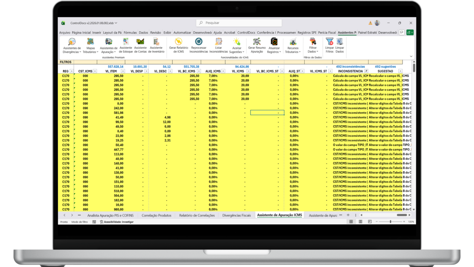Interface do ControlDocs Empresarial